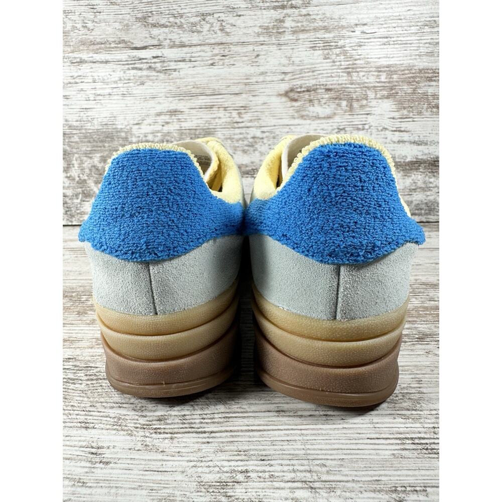 Women's Adidas Gazelle Bold Almost Blue/Gum Suede Sneakers Sz 7 EUC! Athletic - Picture 4 of 10